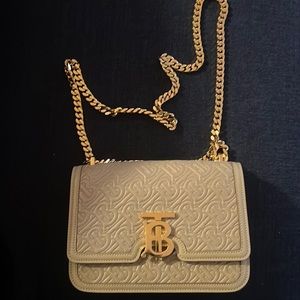Burberry Leather TB bag